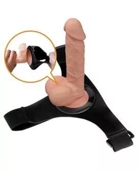 Pretty Love Universal-Harness mit Dildo Jerry 21.8 cm - Natur