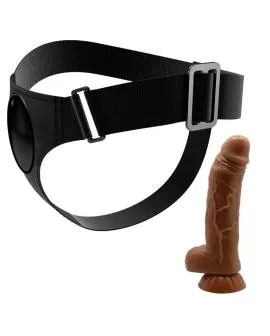 Pretty Love Harness mit Dildo Micheal 20 cm - Schwarz