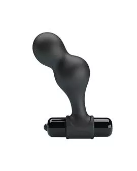 Mr Play - Schwarzer Silikon-Vibrator-Analstecker
