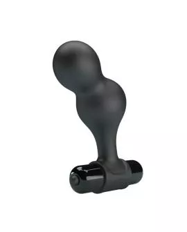 Mr Play - Schwarzer Silikon-Vibrator-Analstecker
