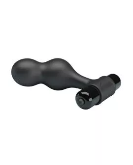 Mr Play - Schwarzer Silikon-Vibrator-Analstecker