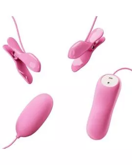 Pretty Love - Pinzette mit Vibration und Rosa Elektroschock