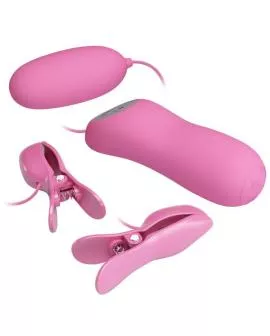 Pretty Love - Pinzette mit Vibration und Rosa Elektroschock