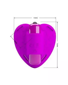 Pretty Love Heartbeat Klitoris-Massager - 10 Modi Lila