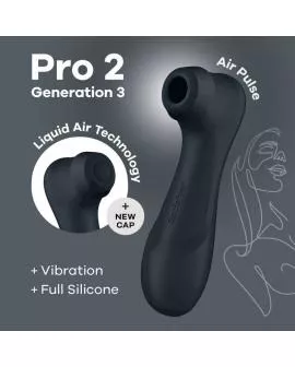 Satisfyer Pro 2 Generation 3 - Liquid Air Technology Schwarz