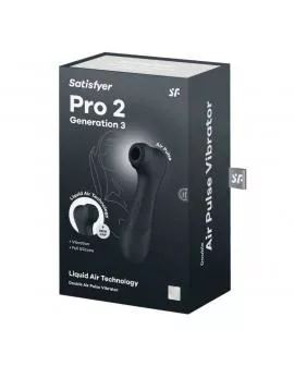 SATISFYER - PRO 2 GENERATION 3 LIQUID AIR TECHNOLOGY SCHWARZ