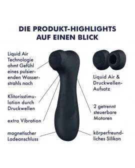 SATISFYER - PRO 2 GENERATION 3 LIQUID AIR TECHNOLOGY SCHWARZ
