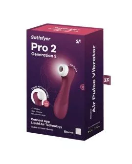 Satisfyer Pro 2 Generation 3 - Weinrot Bluetooth App