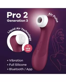 Satisfyer Pro 2 Generation 3 - Weinrot Bluetooth App