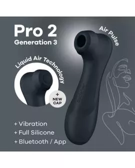 Satisfyer Pro 2 Generation 3 - Schwarzer Bluetooth-Vibrator mit App
