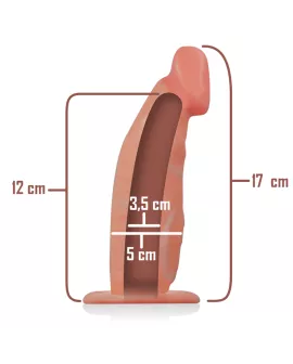 Intense - Hohlgarnitur mit Dildo 18 x 3,5 cm