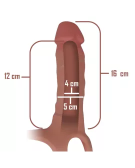 INTENSE - Hohlgürtel mit Silikon-Dildo 16 x 3,5 cm