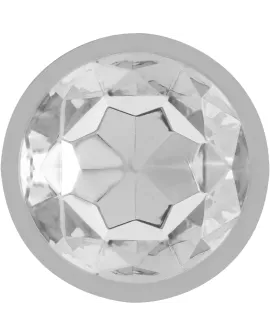 Intense Aluminium Analsplug mit Kristall - Größe M