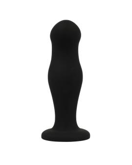 BLACK&SILVER - SEAN PLUG ANAL PREMIUM SILIKON SCHWARZ