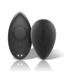 BLACK&SILVER - PRESTON WIEDERAUFLADBARER SILIKON-VIBRATOR-PANTIE SCHWARZ
