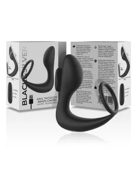 BLACK&SILVER - ANALMASSAGER MIT FERNBEDIENUNG, WIEDERAUFLADBARES SILIKON SCHWARZ