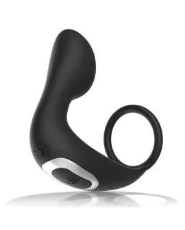 BLACK&SILVER - ANALMASSAGER MIT FERNBEDIENUNG, WIEDERAUFLADBARES SILIKON SCHWARZ