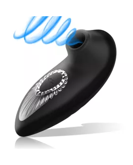 BLACK&SILVER - DRAKE DELUXE SUCKING VIBE WIEDERAUFLADBARES SILIKON SCHWARZ