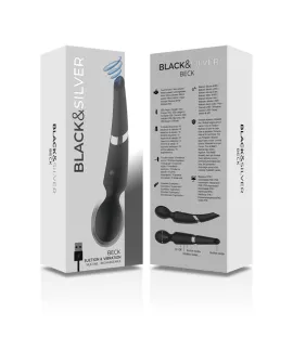 BLACK&SILVER - BECK STAB UND SAUGNAPF 2 IN 1 SILIKON
