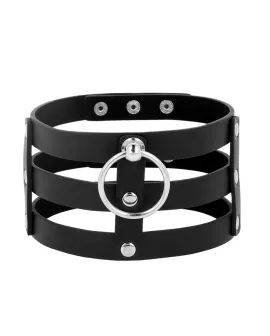 Coquette Chic Desire - Veganes Leder-Halsband Fetisch-Stil