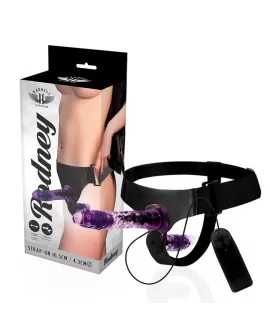 Harness Attraction Rodney - Doppelpenetrations-Vibrator 18 cm Ø 3,5 cm
