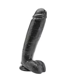 Get Real - Dildo 25,5 cm mit Kugeln Schwarz