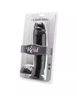 Get Real - Dildo 25,5 cm mit Kugeln Schwarz