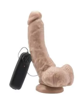 Get Real - Dildo 20,5 cm mit Kugeln Vibrator Haut