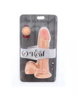 GET REAL - DUAL DENSITY DILDO 18 CM EIERHAUT