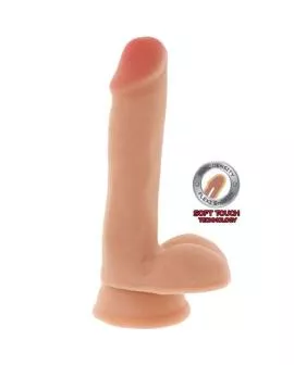 Get Real - Dual Density Dildo 17 cm mit Eierhaut