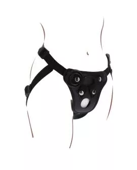 GET REAL - STRAP-ON-VERGNÜGUNGSGESCHIRR SCHWARZ