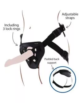 Get Real Strap-On Deluxe Gurt - Schwarz