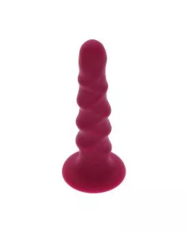 Get Real Ribbed Dong - Gerippter Dildo 12 cm Rot