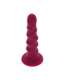 Get Real Ribbed Dong - Gerippter Dildo 12 cm Rot
