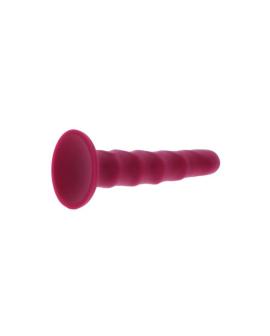 Get Real Ribbed Dong - Gerippter Dildo 12 cm Rot