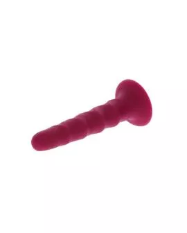 Get Real Ribbed Dong - Gerippter Dildo 12 cm Rot