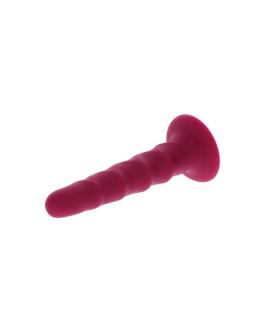 Get Real Ribbed Dong - Gerippter Dildo 12 cm Rot