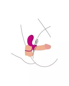 XOCOON - Paar-Stimulatorring für Paare in Fuchsia