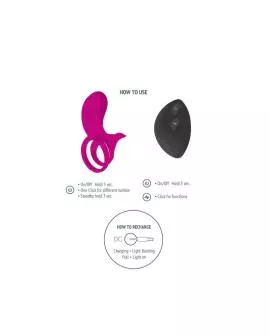 XOCOON - Paar-Stimulatorring für Paare in Fuchsia