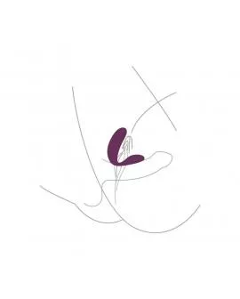 XOCOON - GEBUNDENER VIBRATOR FÜR LIEBESPAARE, LILA