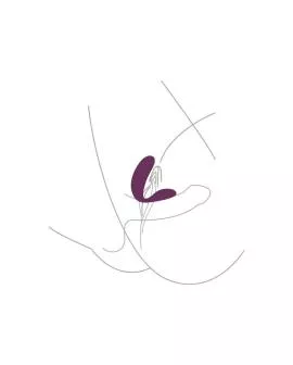 XOCOON Gebundener Vibrator für Paare - Lila
