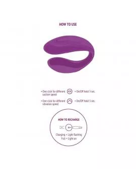 XOCOON - GEBUNDENER VIBRATOR FÜR LIEBESPAARE, LILA