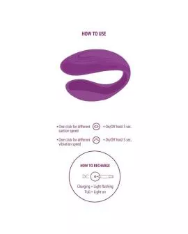 XOCOON Gebundener Vibrator für Paare - Lila