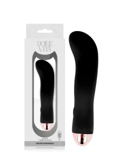DOLCE VITA - AUFLADBARER VIBRATOR ZWEI SCHWARZ 7 GESCHWINDIGKEIT
