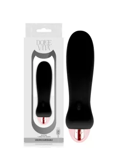 Dolce Vita - Aufladbarer Vibrator Fünf Schwarz - 7 Stufen