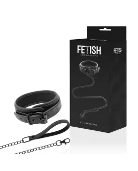 FETISH SUBMISSIVE - KETTENHALSKETTE MIT NOPRENE-FUTTER