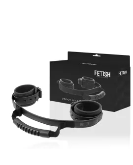 FETISH SUBMISSIVE - Handschellen mit Neopren-Futter und Griff