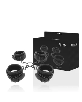 FETISH SUBMISSIVE - Hand- und Knöchel-Handschellen mit Neopren