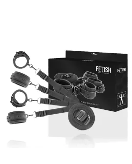 FETISH SUBMISSIVE - SET AUS HANDSCHELLEN UND KRAWATTEN MIT NOPRENE-FUTTER