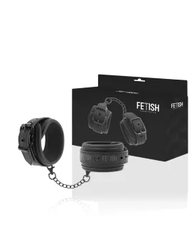 Fetish Submissive - Handschellen aus veganem Leder mit Neopren-Futter